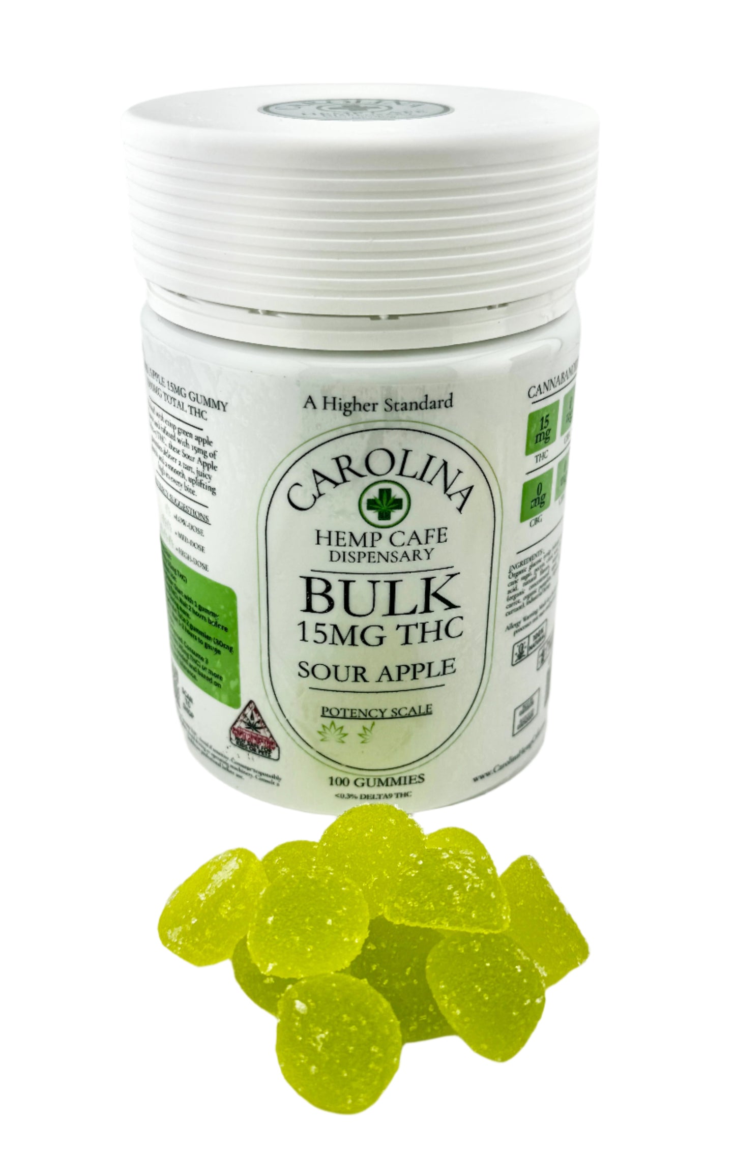 Bulk 15mg Delta-9 THC Gummies – Sour Apple, Sour Lemon, Fruit Punch