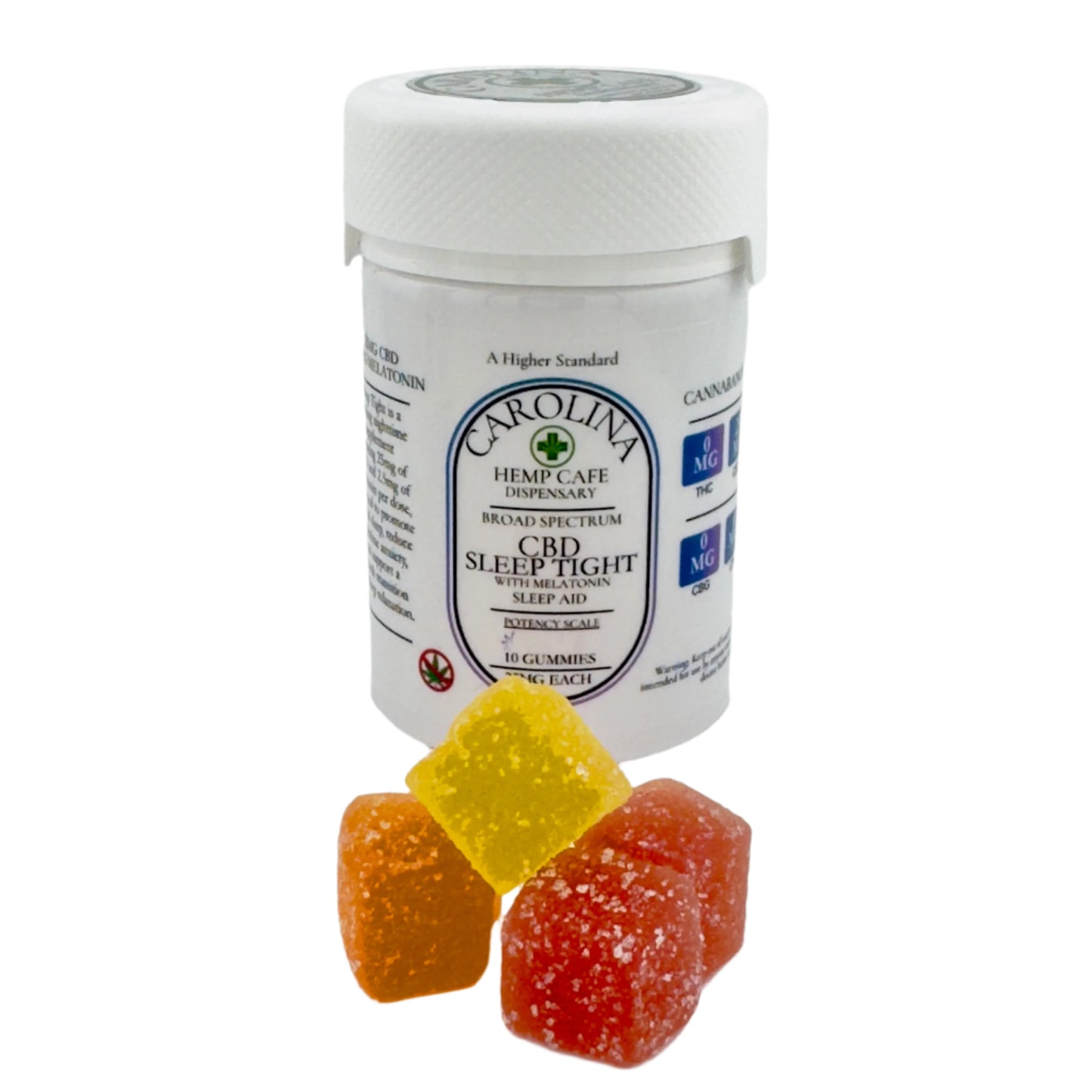 Sleep Tight Broad Spectrum 25mg CBD & Melatonin Gummies