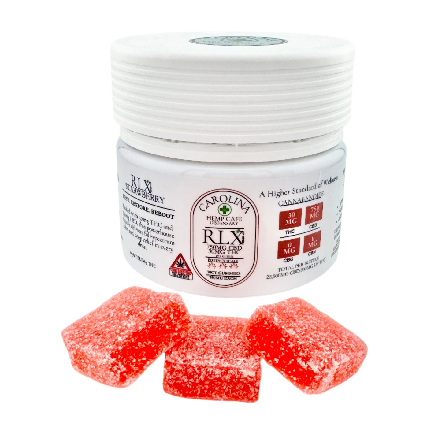 RLX780 Gummies – 750mg CBD & 30mg THC