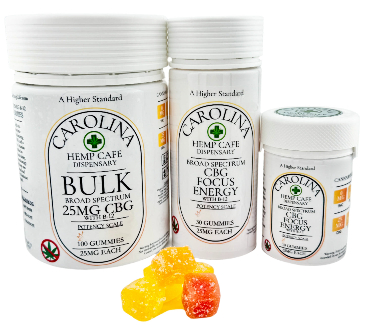25mg CBG Gummies - Focus & Energy w/ B-12