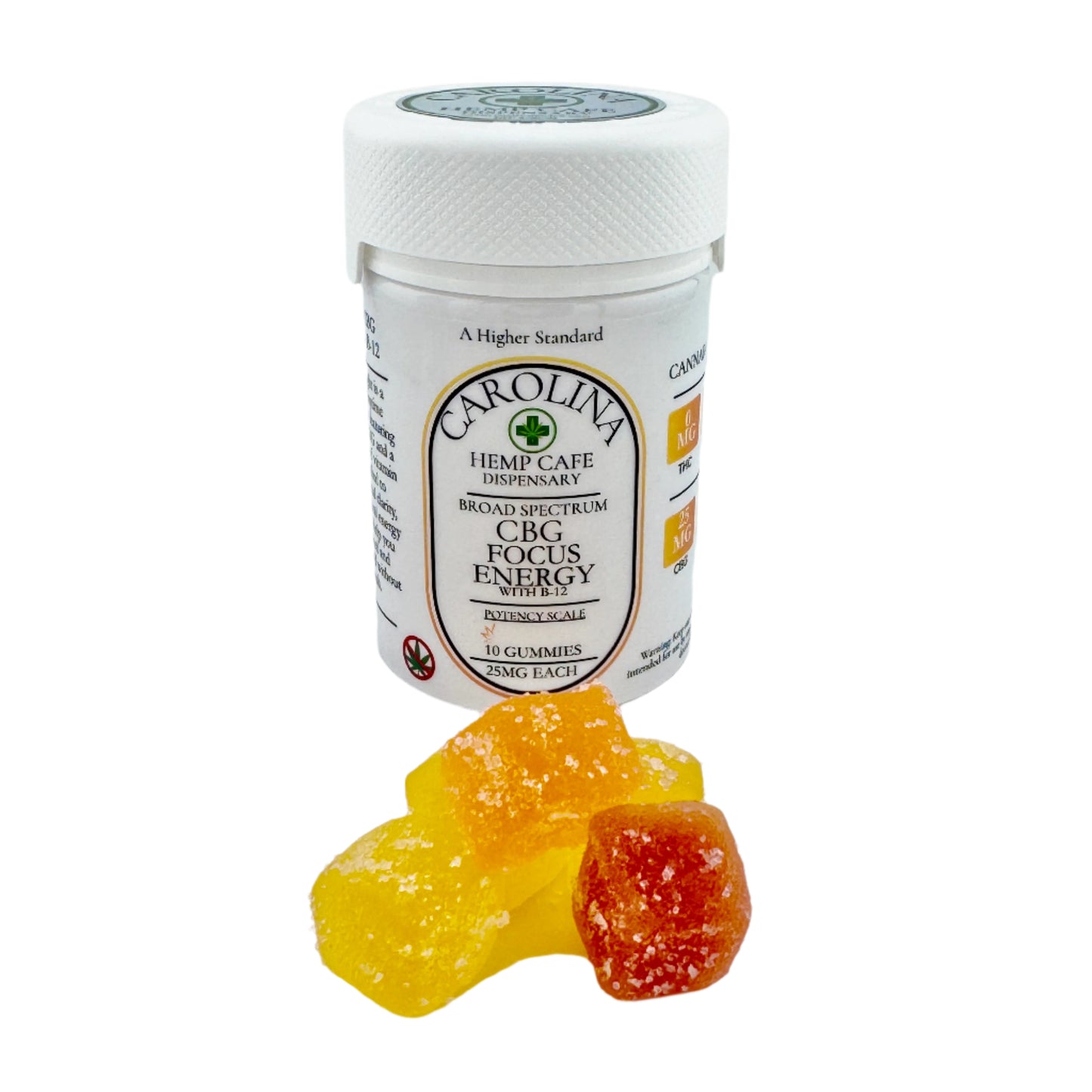 25mg CBG Gummies - Focus & Energy w/ B-12