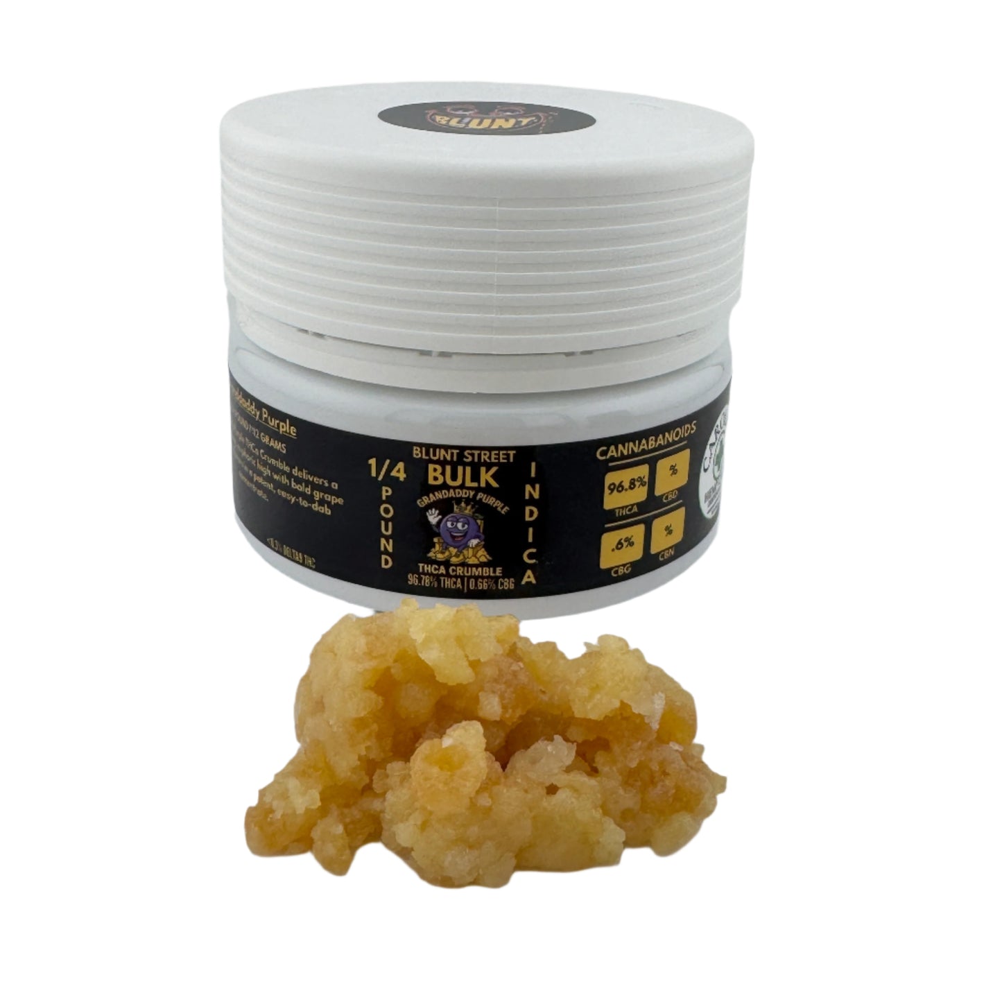 Bulk THCA Crumble – Grand Daddy Purple & Pineapple Express