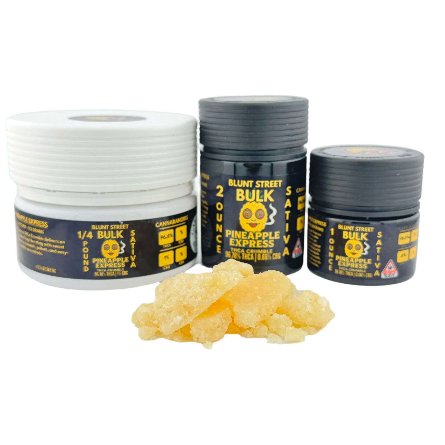 Bulk THCA Crumble – Grand Daddy Purple & Pineapple Express