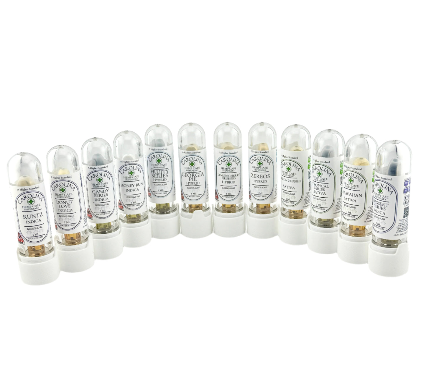 1ml THCA Vape Carts - Indica, Sativa, Hybrid