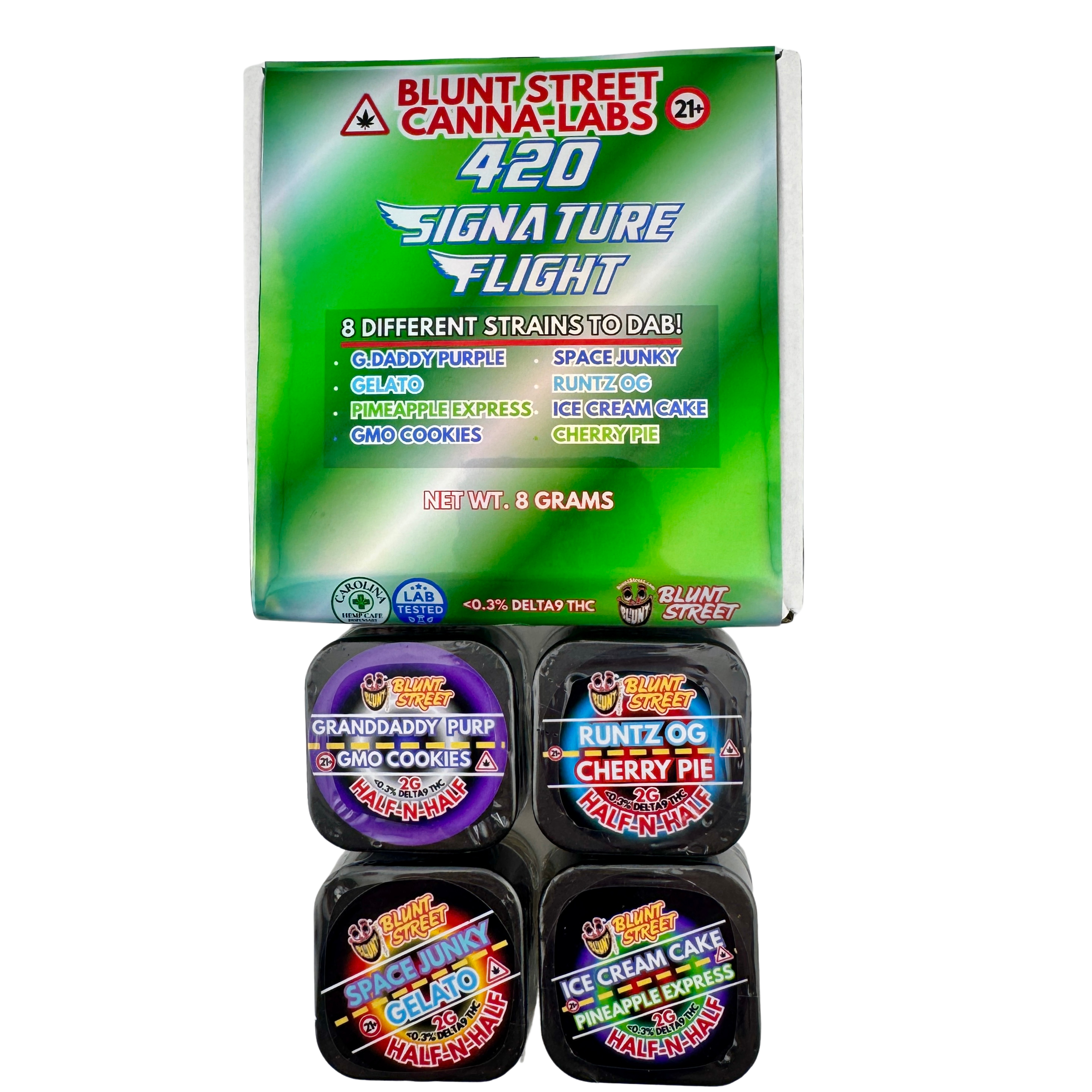 420 Signature Flight | 8g THCA Dab Bundle – Carolina Hemp Cafe