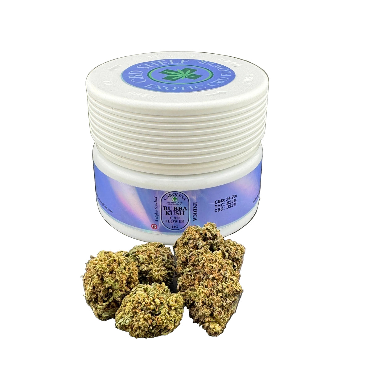 Bubba Kush CBD Flower | Premium Indica Hemp Flower