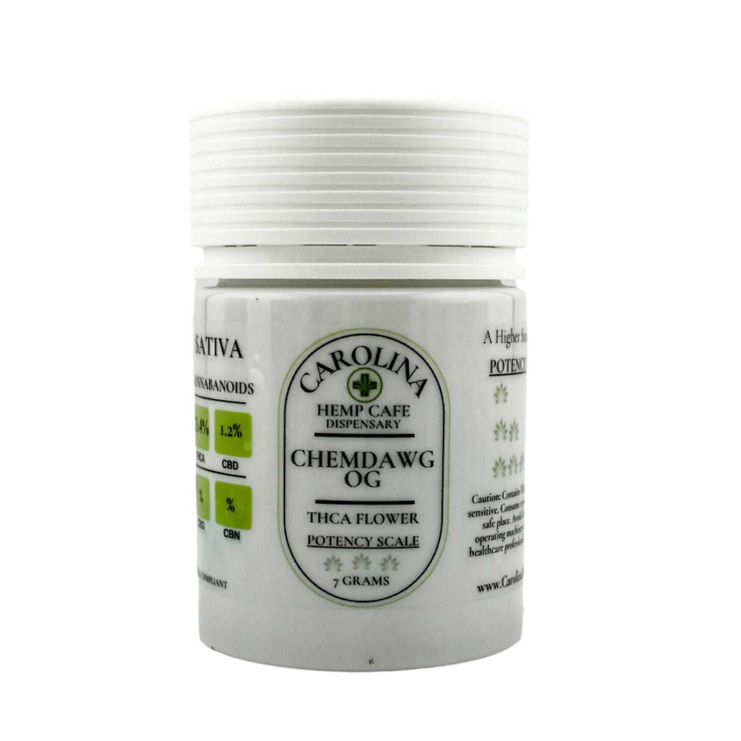 Chemdawg OG THCA Flower - 33.4% THCA, 1.2% CBG, Sativa-Dominant Hybrid