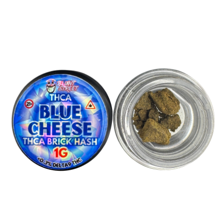 Blue Cheese 75% THCA Moroccan Brick Hash | Aged Reserve | CDT Infused