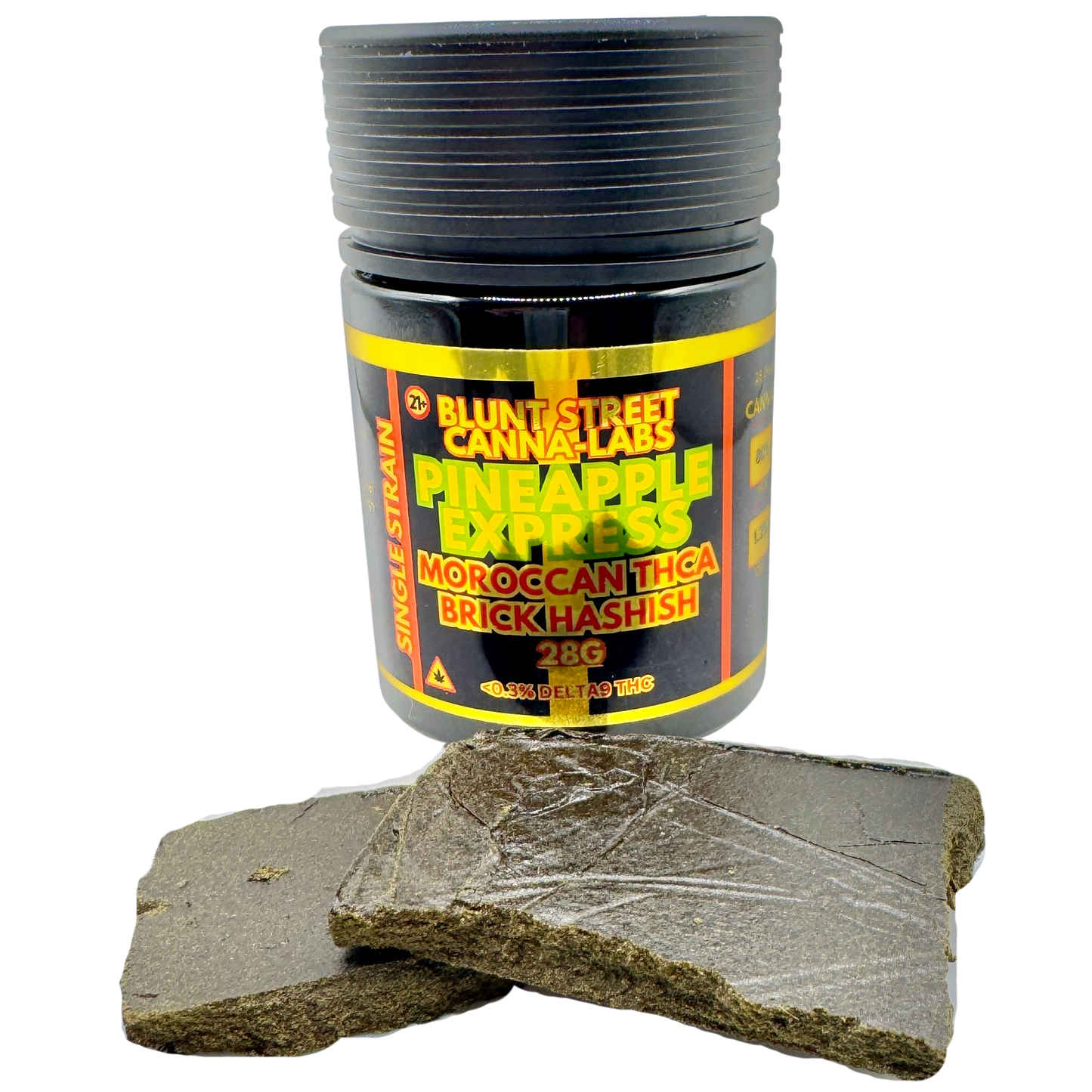 Bulk Pineapple Express Moroccan Brick Hash – 80% THCA | Sativa