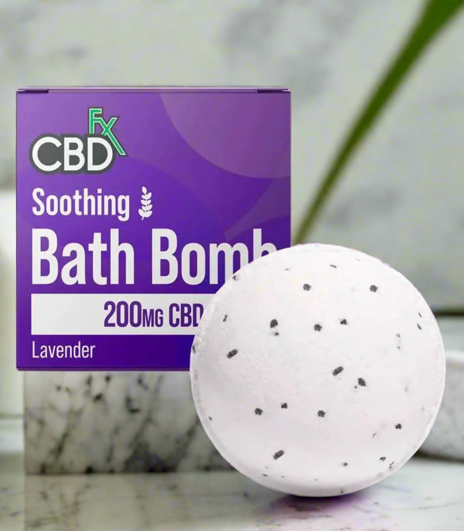 Lavender - Calming 200mg CBD Bath Bomb by CDBfx