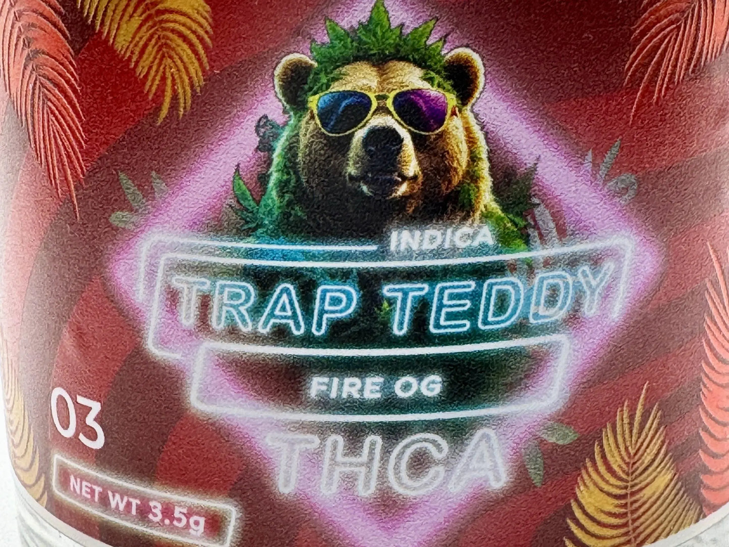 FIRE OG - by Trap Teddy Indica THCA Cannabis Delta-9 Indoor-Grown Top Shelf Flower Trap Teddy