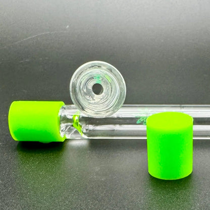 4" Glass Chillum Pipe w/ Silicone Cap The King Pen