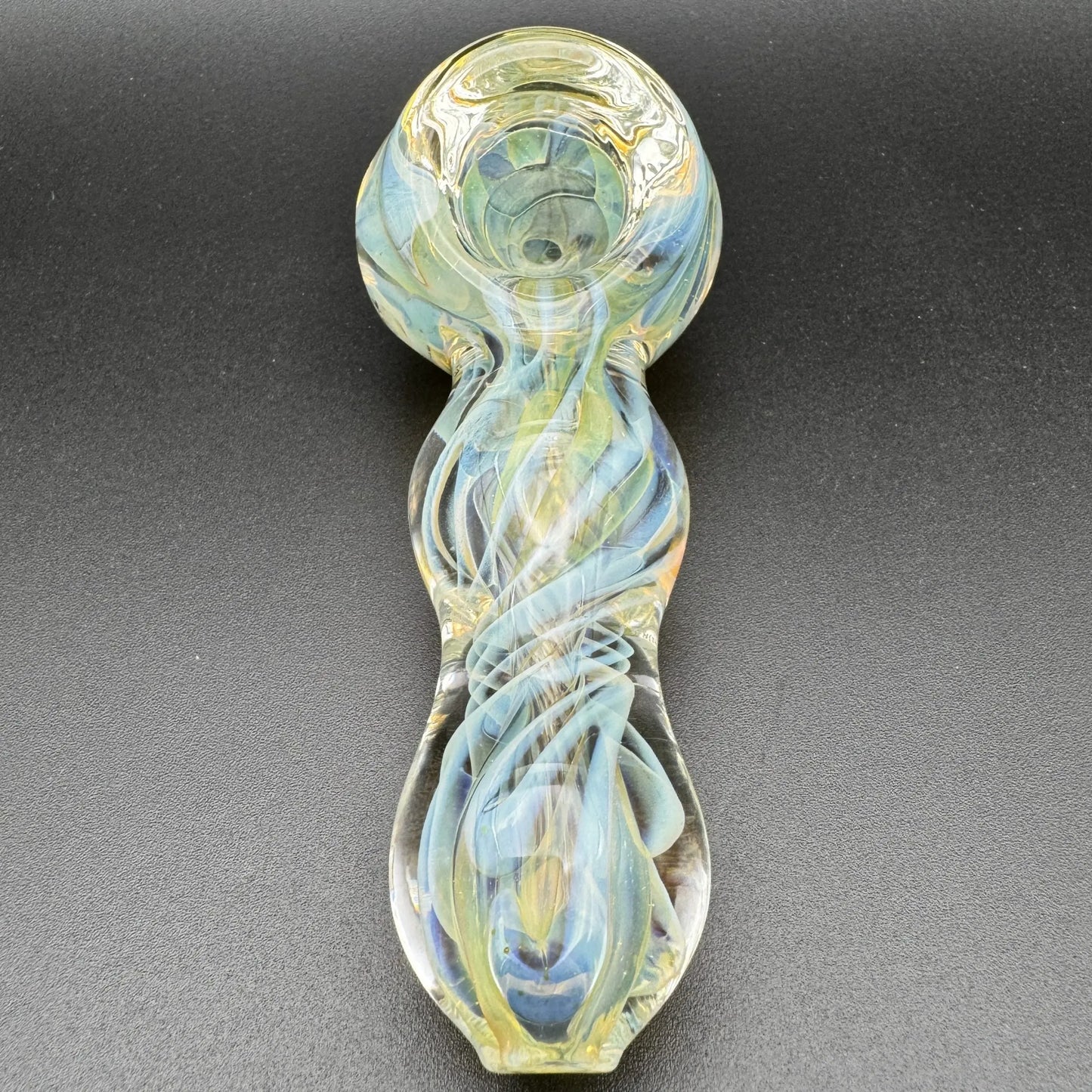 4" Tobacco Smoking Glass Pipe Collectible Handmade Pipes with Case Blunt Street