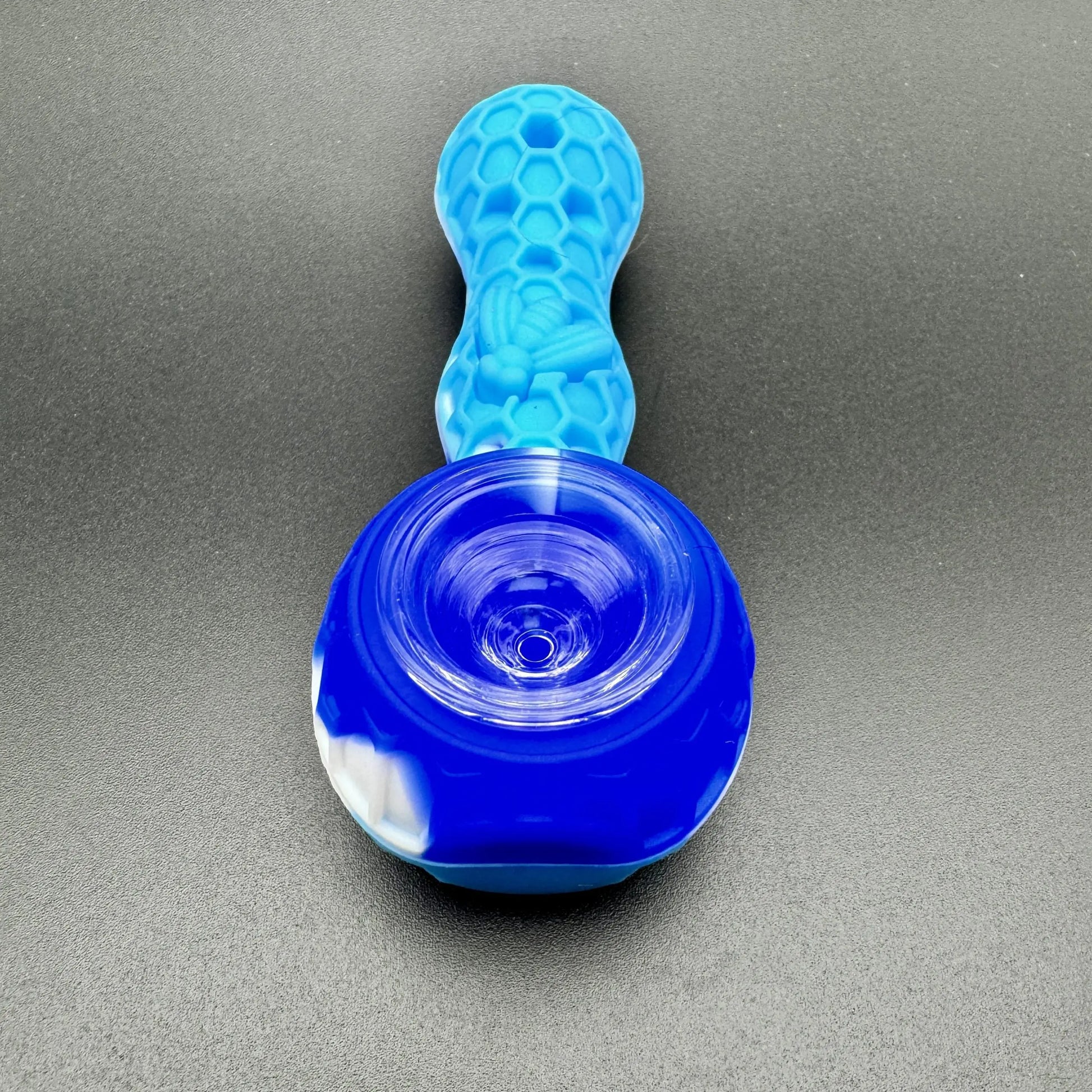 4" Tobacco Smoking Silicone Pipe with Glass Bowl Blunt Street