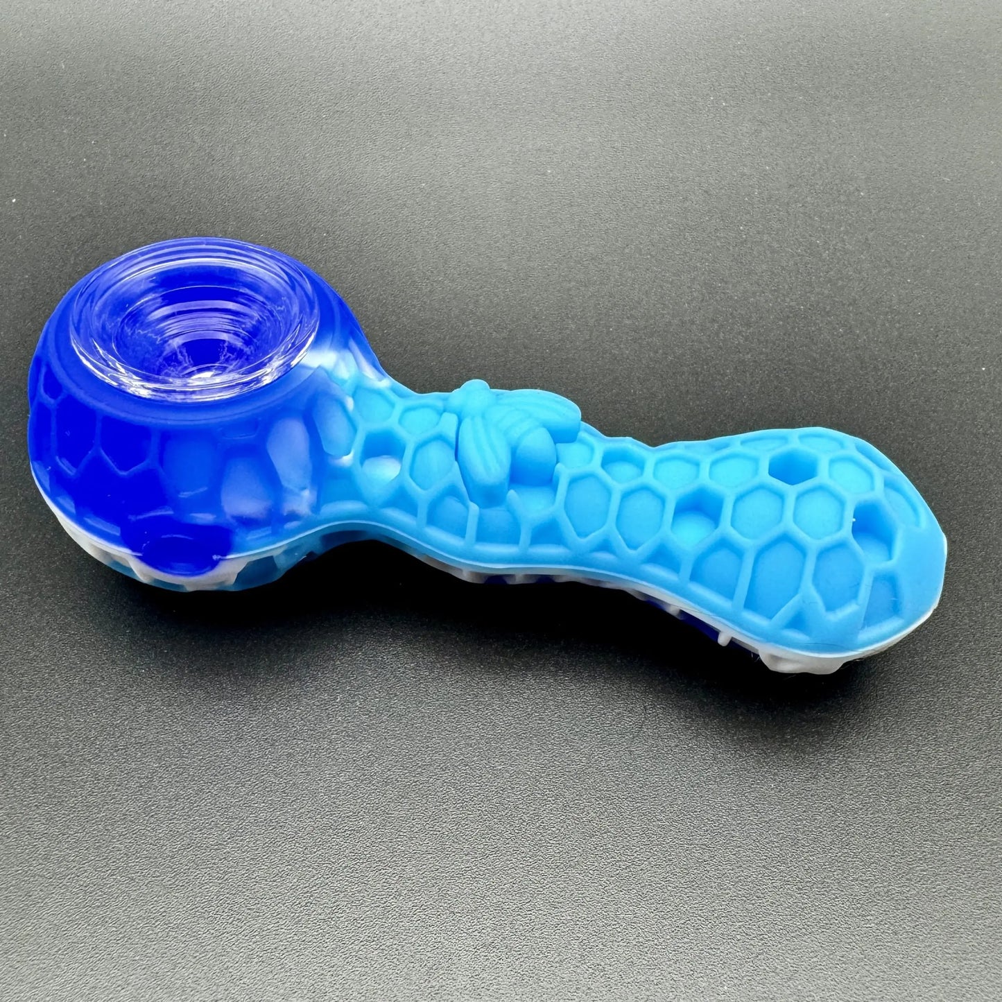 4" Tobacco Smoking Silicone Pipe with Glass Bowl Blunt Street