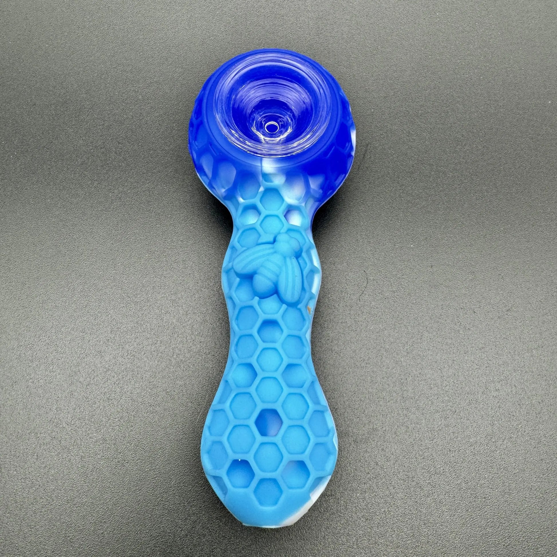 4" Tobacco Smoking Silicone Pipe with Glass Bowl Blunt Street