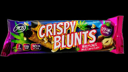 Crispy Blunts - Hazelnut Chocolate Cream (100mg D9) | 2 Sticks (1.5 oz), Edibles, Gummies, D9 THC Carolina Hemp Cafe