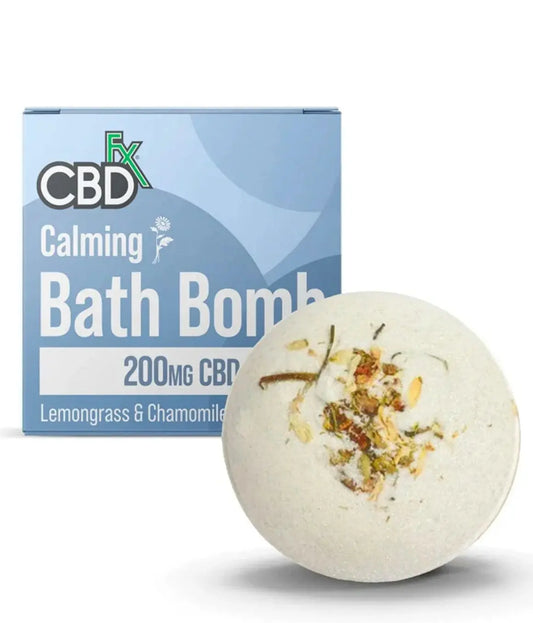 Lemongrass Chamomile - Calming CBD Bath Bomb  by CBDfx CBDfx