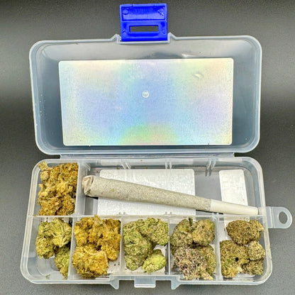 "THE MINNOW" Tackle Box - An Assortment of THCa Flower and A Diamond Pre-Roll Carolina Hemp Cafe