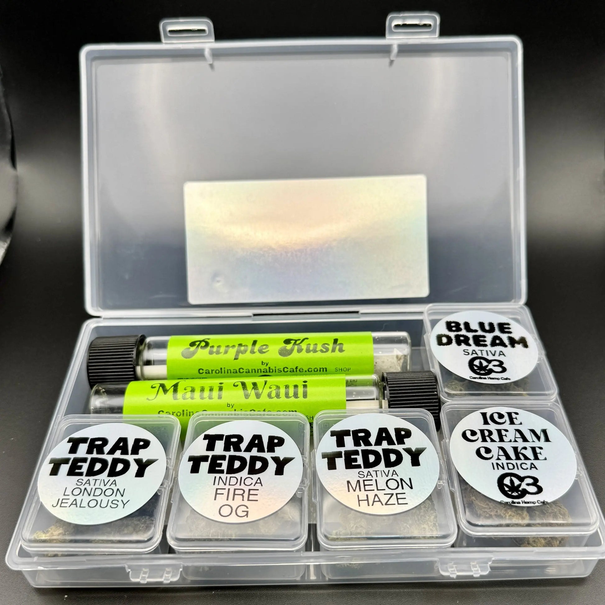 "The Tackle Box" - An Assortment of THCa Flower and Pre-Rolls Carolina Hemp Cafe