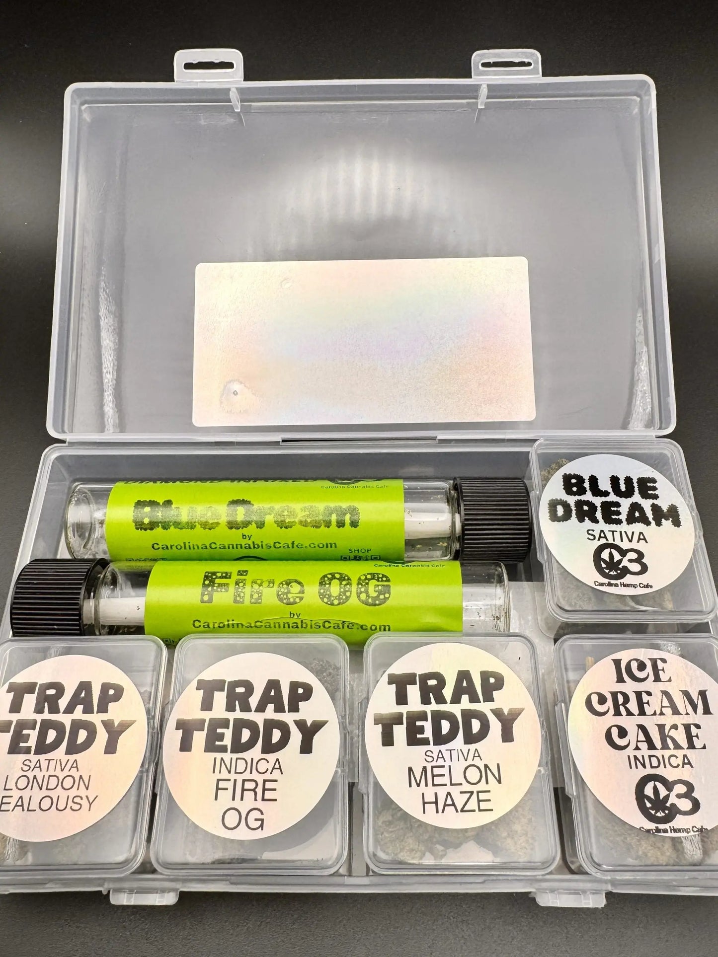 "The Tackle Box" - An Assortment of THCa Flower and Pre-Rolls Carolina Hemp Cafe