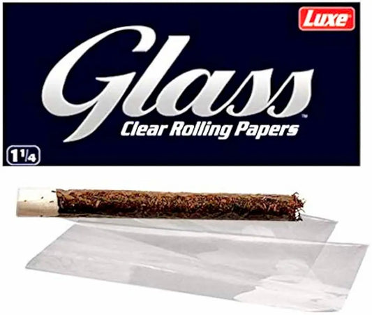 Glass Clear Rolling Papers - 3 Pack Tobacco Rolling Papers Carolina Hemp Cafe