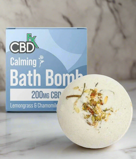 Lemongrass Chamomile - Calming CBD Bath Bomb  by CBDfx