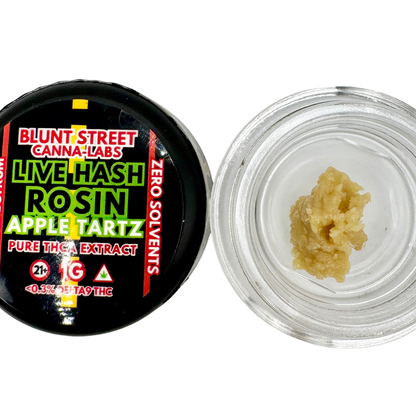 Apple Tartz Live Hash Rosin – Solventless THCA | Full Spectrum