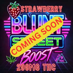 THC Shot - Blunt Street Boost: Strawberry Flavored, 200mg Delta-9 THC