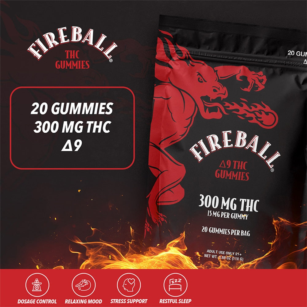 15MG Fireball Delta-9 THC Gummies | Tastes Like Heaven, Burns Like Hell!