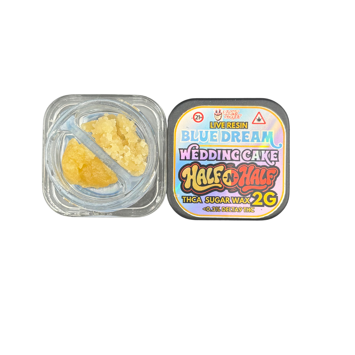 HALF & HALF Bundle| 2G THCA Crumble and Live Resin | 2 Strain Concentrate Combo | Blunt Street