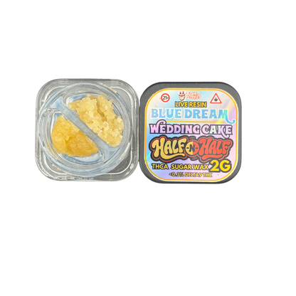 HALF & HALF Bundle| 2G THCA Crumble and Live Resin | 2 Strain Concentrate Combo | Blunt Street