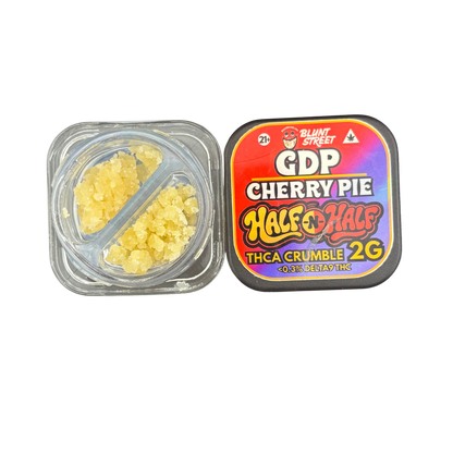 HALF & HALF Bundle| 2G THCA Crumble and Live Resin | 2 Strain Concentrate Combo | Blunt Street