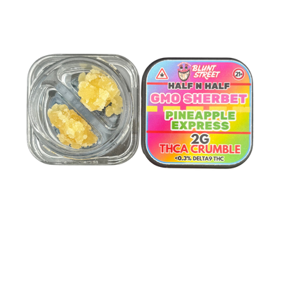 HALF & HALF Bundle| 2G THCA Crumble and Live Resin | 2 Strain Concentrate Combo | Blunt Street