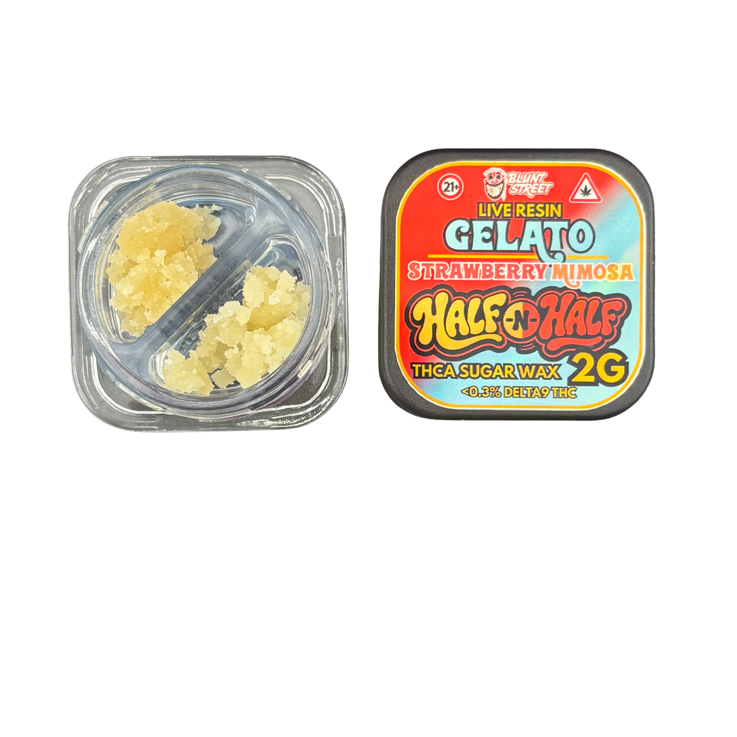 HALF & HALF Bundle| 2G THCA Crumble and Live Resin | 2 Strain Concentrate Combo | Blunt Street