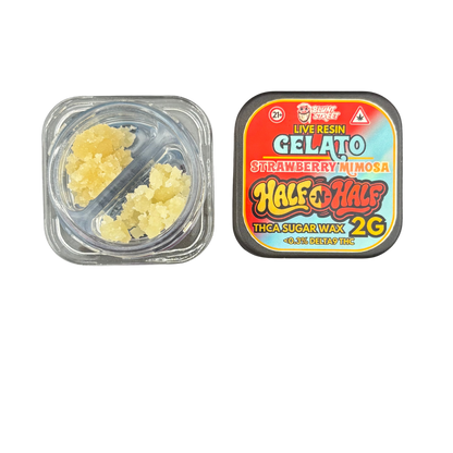 HALF & HALF Bundle| 2G THCA Crumble and Live Resin | 2 Strain Concentrate Combo | Blunt Street