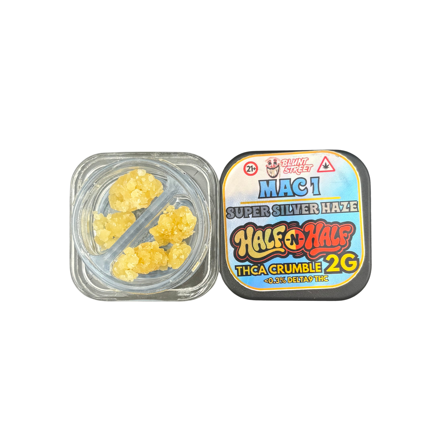 HALF & HALF Bundle| 2G THCA Crumble and Live Resin | 2 Strain Concentrate Combo | Blunt Street