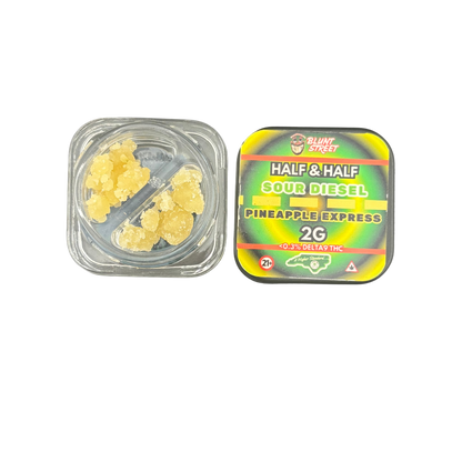 HALF & HALF Bundle| 2G THCA Crumble and Live Resin | 2 Strain Concentrate Combo | Blunt Street