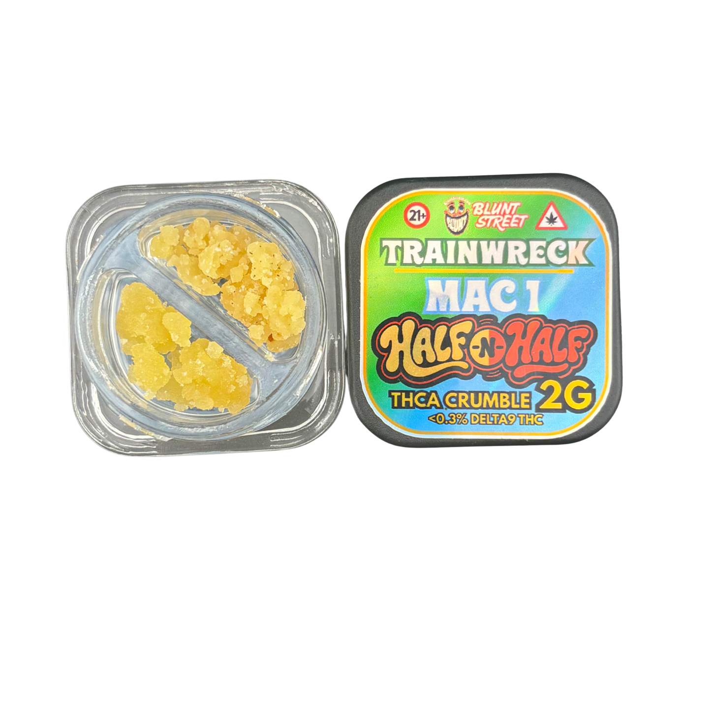 HALF & HALF Bundle| 2G THCA Crumble and Live Resin | 2 Strain Concentrate Combo | Blunt Street