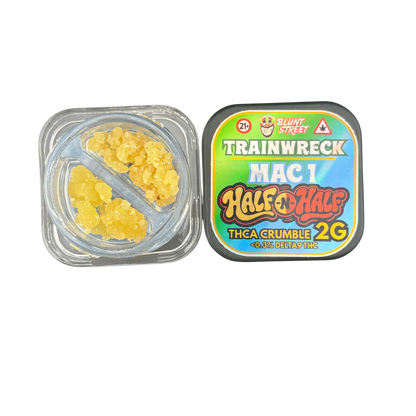 HALF & HALF Bundle| 2G THCA Crumble and Live Resin | 2 Strain Concentrate Combo | Blunt Street