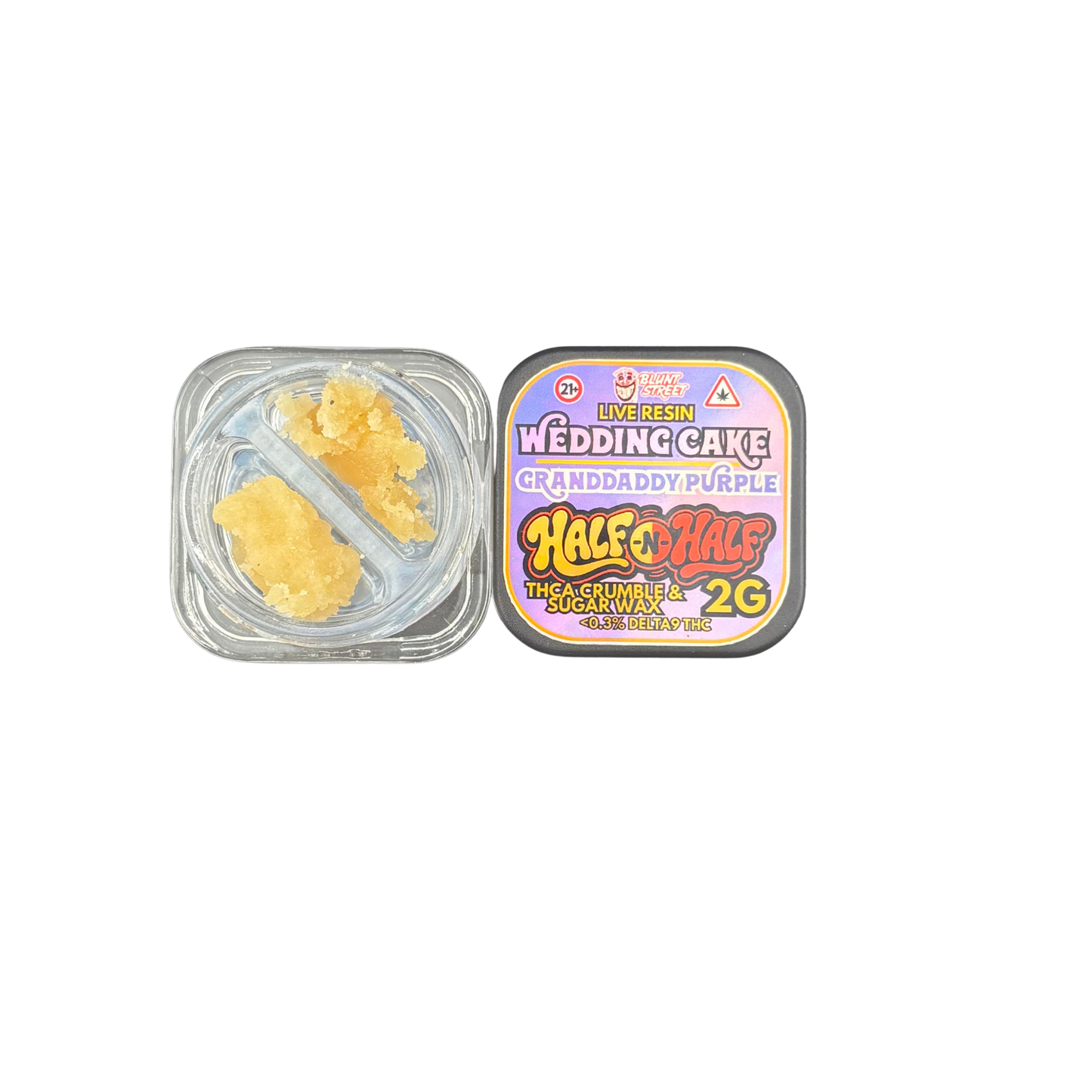 HALF & HALF Bundle| 2G THCA Crumble and Live Resin | 2 Strain Concentrate Combo | Blunt Street