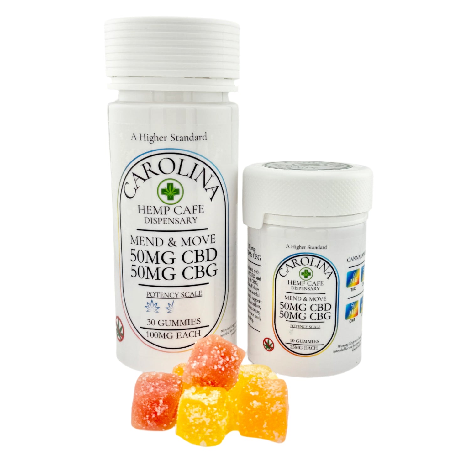 100mg CBD:CBG Gummies - Mend & Move