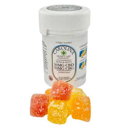 100mg CBD:CBG Gummies - Mend & Move