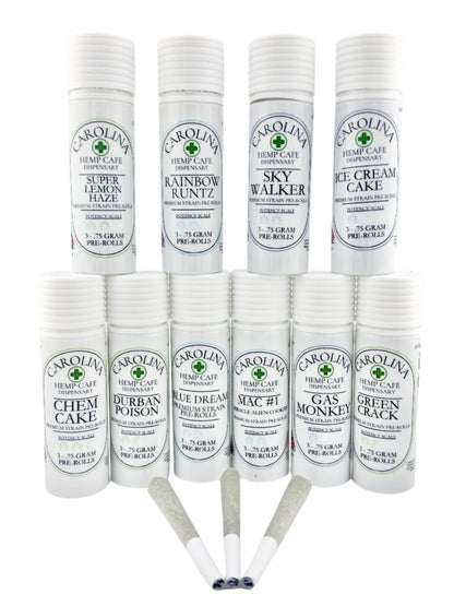 THCA Pre-Rolls - Premium Strain-Specific 3-Pack