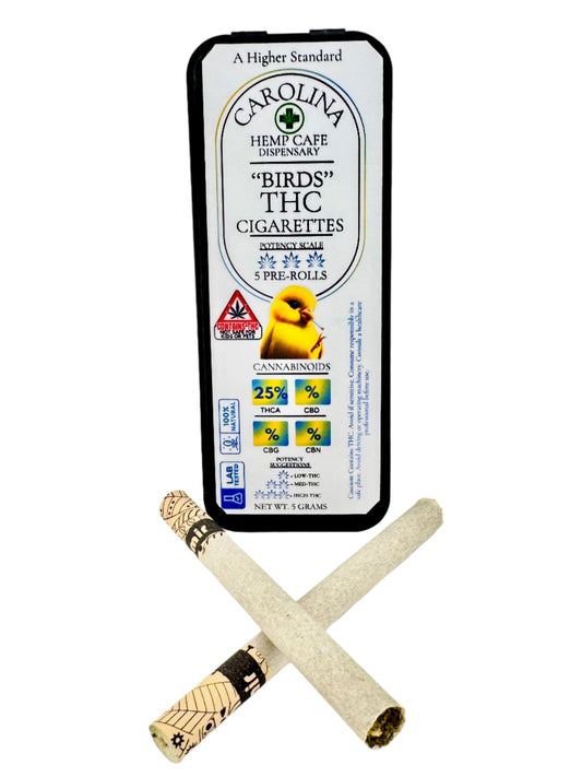 THCA Pre-Rolls - Cannarette Birds 1g Filtered Tubes