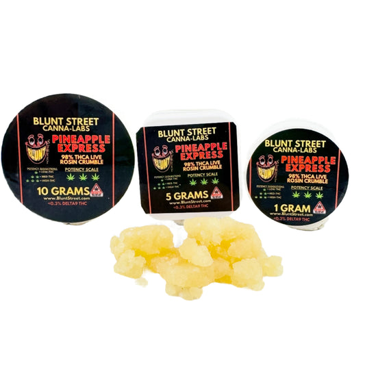 Pineapple Express THCA Crumble – 98.08% Cannabinoids