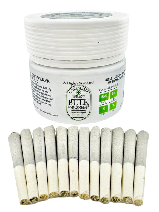 Bulk 80ct Dog Walker Pre-Rolls, 40G of Indoor Flower