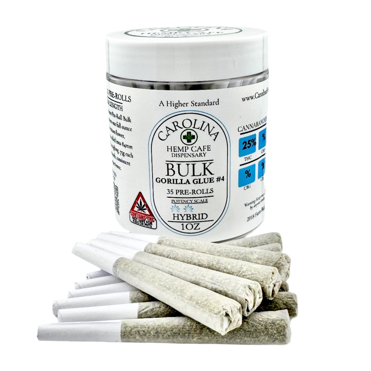 Bulk THCA Pre-Rolls, 35ct - 84mm, .75g Top Shelf Bulk Pre-Rolls