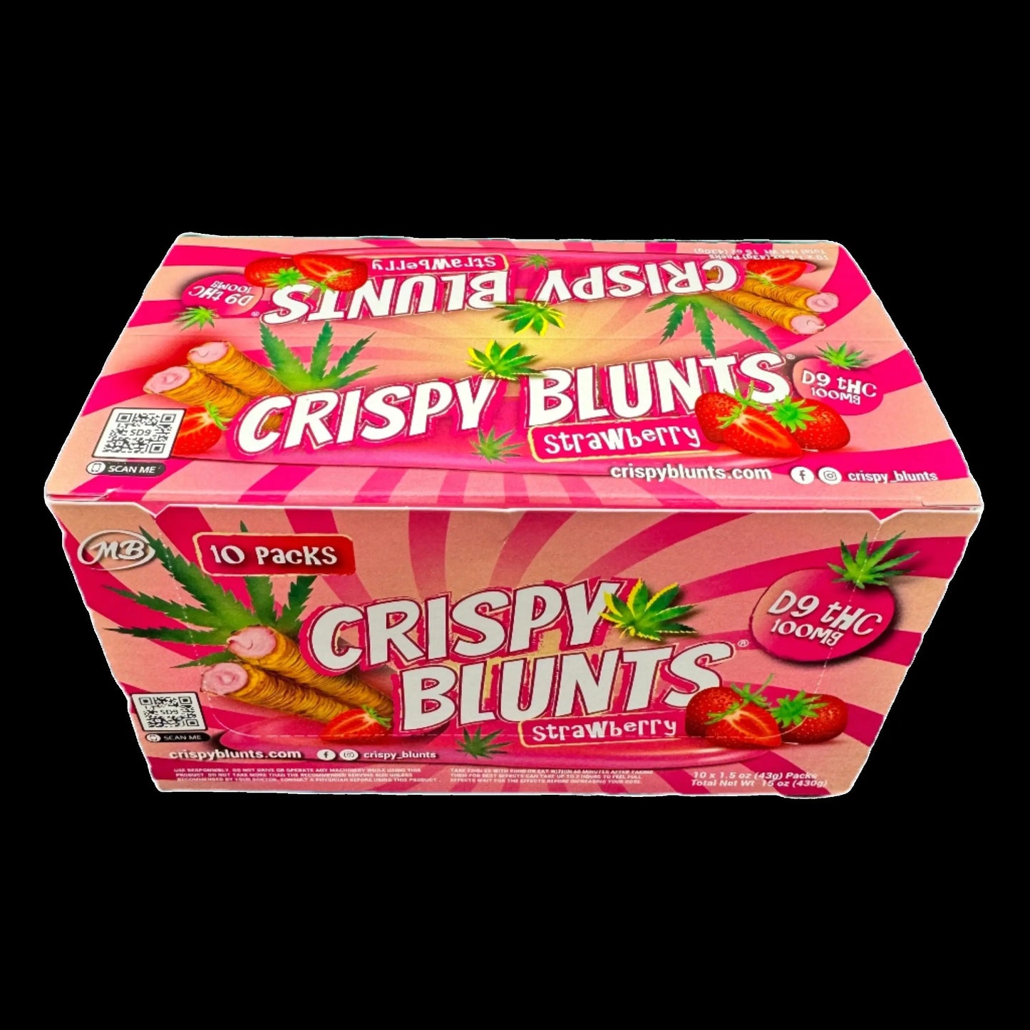 Crispy Blunts - Hazelnut Chocolate Cream (100mg D9) | 2 Sticks (1.5 oz), Edibles, Gummies, D9 THC Carolina Hemp Cafe