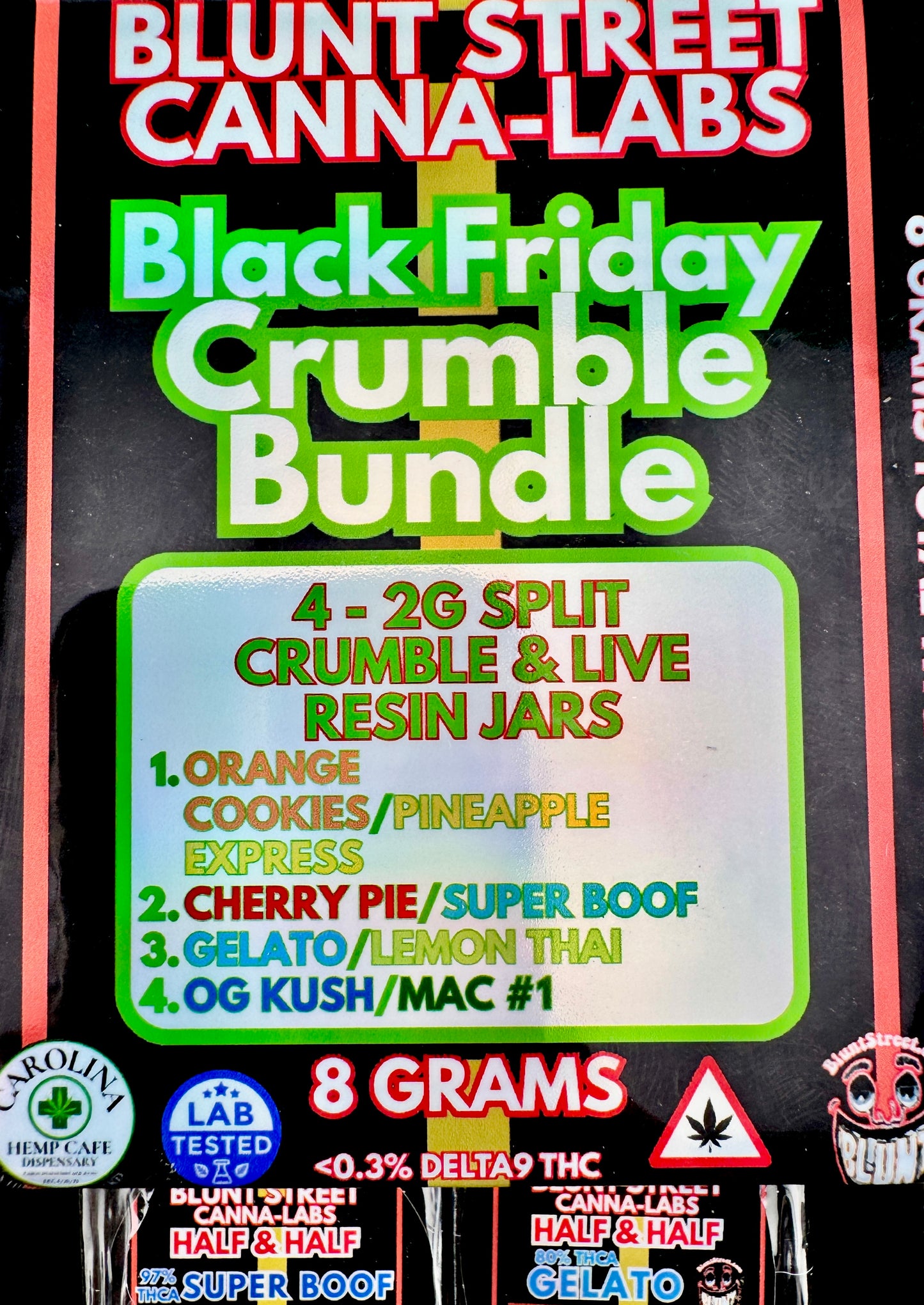 Black Friday Sale | 8G Concentrate Bundle – 8 Strains, 8 Grams | Limited Time